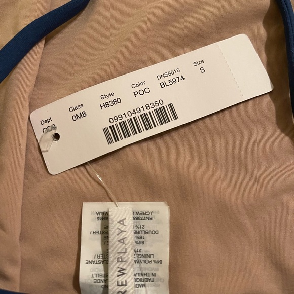 J. Crew Playa Newport Blue One-Piece Swimsuit - Picture 3 of 3